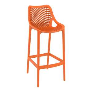 Adrian Polypropylene And Glass Fiber Bar Chair In Orange