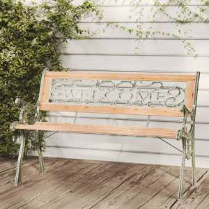 Adyta Outdoor Wooden Welcome Design Seating Bench In Natural - UK