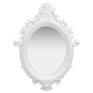 Airlia Castle Style Wall Mirror In White