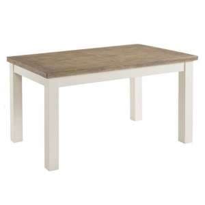Alaya Wooden Small Dining Table In Stone White