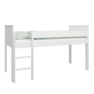 Albia Wooden Midsleeper Bunk Bed In White