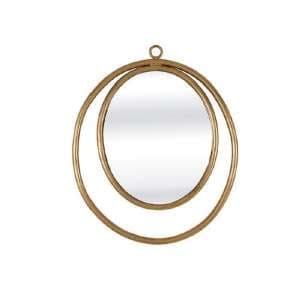 Alexia Wall Mirror Oval In Gold Finish - UK