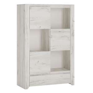 Alink Wooden 3 doors 1 Drawers Bookcase In White
