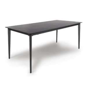 Aliso Small Sintered Stone Dining Table Black Marble Effect