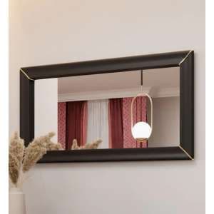 Allen Wall Mirror With Black Wooden Frame - UK