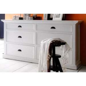 Allthorp Chest Of Drawers In Classic White With 6 Drawers - UK