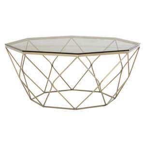 Alluras Coffee Table With Brushed Nickel Base      - UK