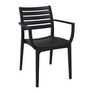 Alto Polypropylene With Glass Fiber Dining Chair In Black