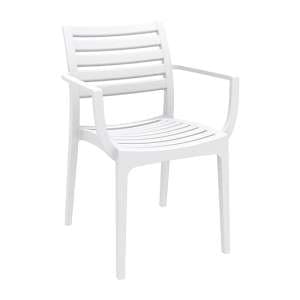 Alto Polypropylene With Glass Fiber Dining Chair In White
