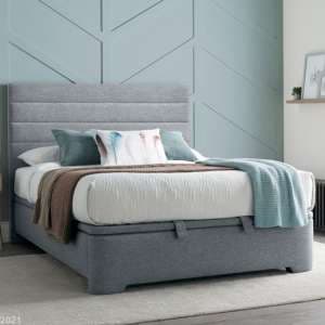 Alton Marbella Fabric Ottoman Double Bed In Grey - UK