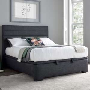 Alton Pendle Fabric Ottoman King Size Bed In Slate - UK