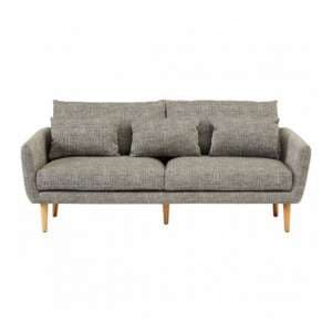 Altos Upholstered Fabric 3 Seater Sofa In Grey - UK