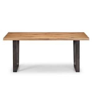 Barras Wooden Dining Table In Solid Oak And Metal Legs