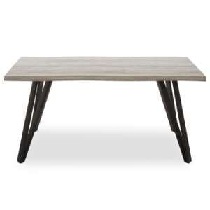 Andria Rectangular Wooden Dining Table In Grey