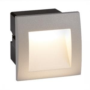 Ankle Square LED Outdoor Recessed Light In Grey