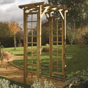 Annan Wooden Square Top Arch In Natural Timber