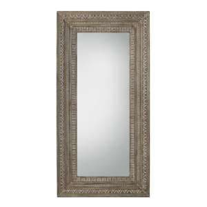 Arcadia Leaner Floor Mirror In Greywash And Natural - UK