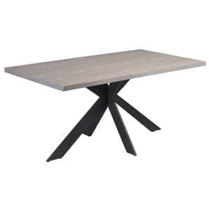 Arcoz Rectangular Wooden Dining Table In Ceramic Effect
