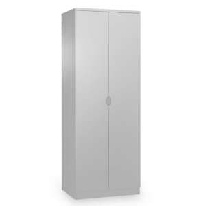 Magaly Wooden Wardrobe In Grey High Gloss With 2 Doors - UK