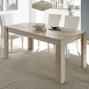 Ardent Wooden Dining Table Rectangular In Sonoma Oak