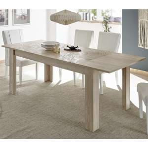 Ardent Wooden Extendable Dining Table Rectangular In Sonoma Oak