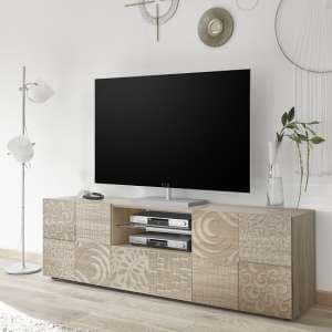 Ardent Wooden TV Stand Wide In Sonoma Oak With 2 Doors