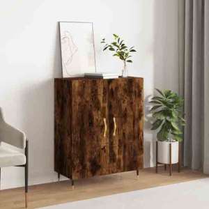 Ardmore Wooden Storage Cabinet With 2 Doors In Smoked Oak - UK