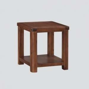 Areli Wooden End Table In Dark Acacia Finish - UK