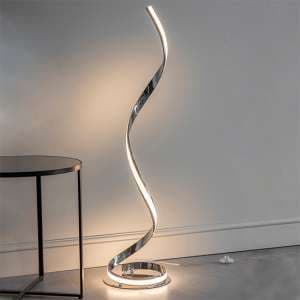 Aria LED Floor Lamp In Chrome - UK