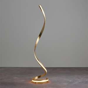 Aria LED Floor Lamp In Gold Leaf - UK