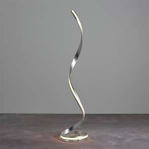 Aria LED Floor Lamp In Silver Leaf - UK