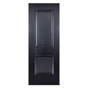 Arnhem 2 Panel 1981mm x 610mm Internal Door In Black - UK