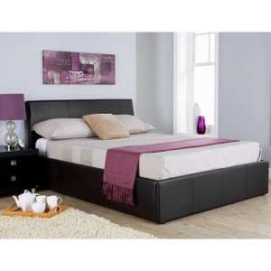 Alfreton Fabric King Size Bed In Black