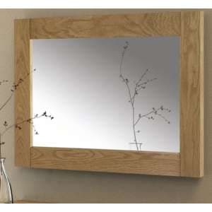 Mabli Wall Mirror With Solid Oak Frame - UK