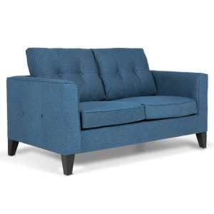 Astride Fabric 2 Seater Sofa In Navy Blue
