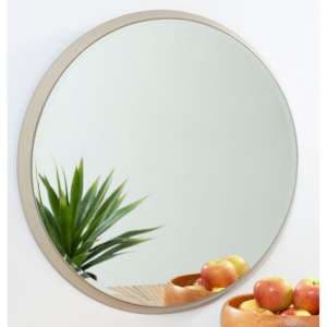 Athens Large Round Wall Bedroom Mirror In Silver Frame - UK