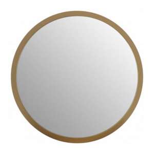 Athens Small Round Wall Bedroom Mirror In Gold Frame - UK
