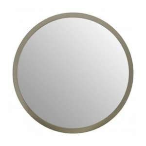 Athens Small Round Wall Bedroom Mirror In Silver Frame - UK