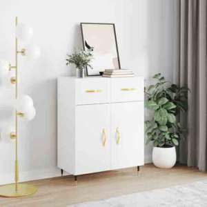 Attica Wooden Sideboard With 2 Doors In White - UK