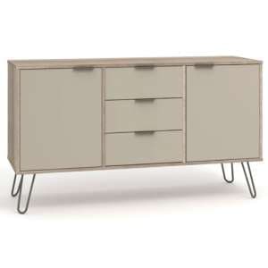 Avoch Wooden Sideboard In Driftwood With 2 Doors 3 Drawers - UK