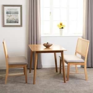 Alcudia Wooden Dining Table With 2 Ellis Dining Benches In Oak - UK