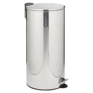 Avalon Stainless Steel 30 Litres Pedal Bin With Soft Close Lid - UK