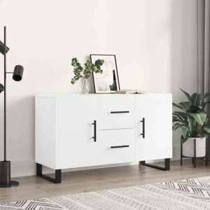 Avalon Wooden Sideboard With 2 Doors 2 Drawers In White - UK