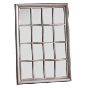 Avondale Wall Mirror In Antique Silver Wooden Frame - UK