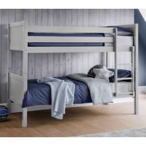 Bandit Wooden Bunk Bed In Dove Grey - UK