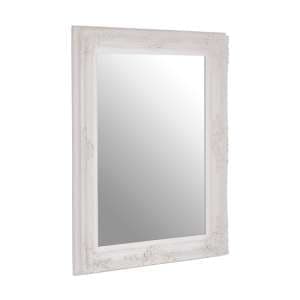 Barstik Rectangular Wall Mirror In White Frame