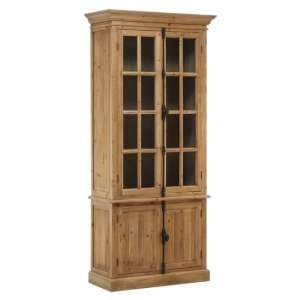 Batano Large Wooden 4 Doors Bookcase In Natural