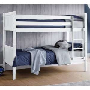 Bandit Wooden Bunk Bed In White