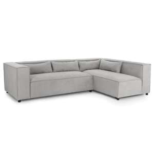Beilla Polyster Fabric Corner Sofa Universal In Grey - UK