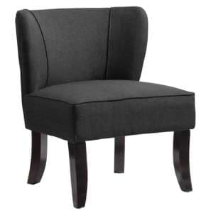 Belicia Fabric Bedroom Chair In Grey